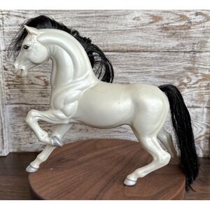 She-Ra Princess Of Power Silver Storm Horse Mattel 1984 Black Mane Vintage